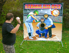 Strike Em Out Baseball Toss Frame Game Strike Em Out Baseball Toss Frame Game